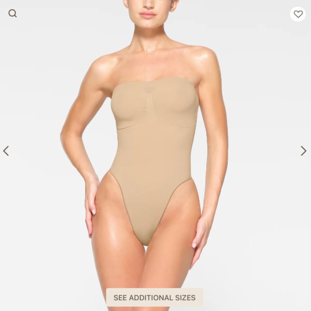 Skims Seamless Sculpt Strapless Thong Bodysuit
